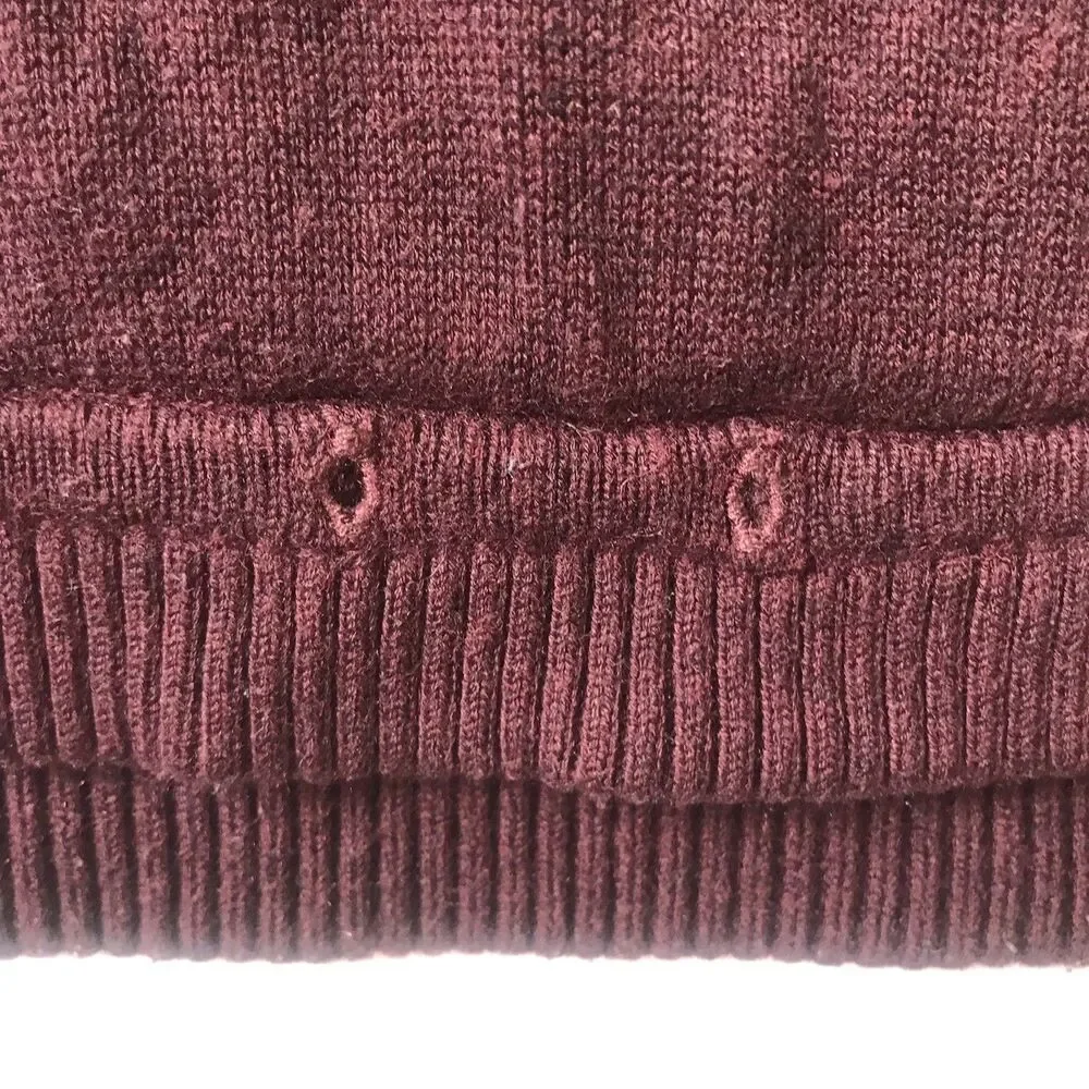 Lululemon Sweet Savasana Hoodie Sweater Cashmere Blend Heathered Bordeaux SZ 4